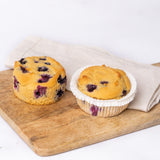 2 Blueberry Muffins - glutenfreie, vegane Muffins