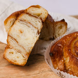 2 cinnamon rolls - gluten-free, vegan sweet baked goods