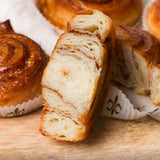 2 cinnamon rolls - gluten-free, vegan sweet baked goods