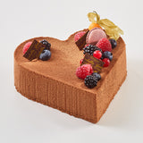 Chocolate mousse cake with crème brûlée - gluten-free cake